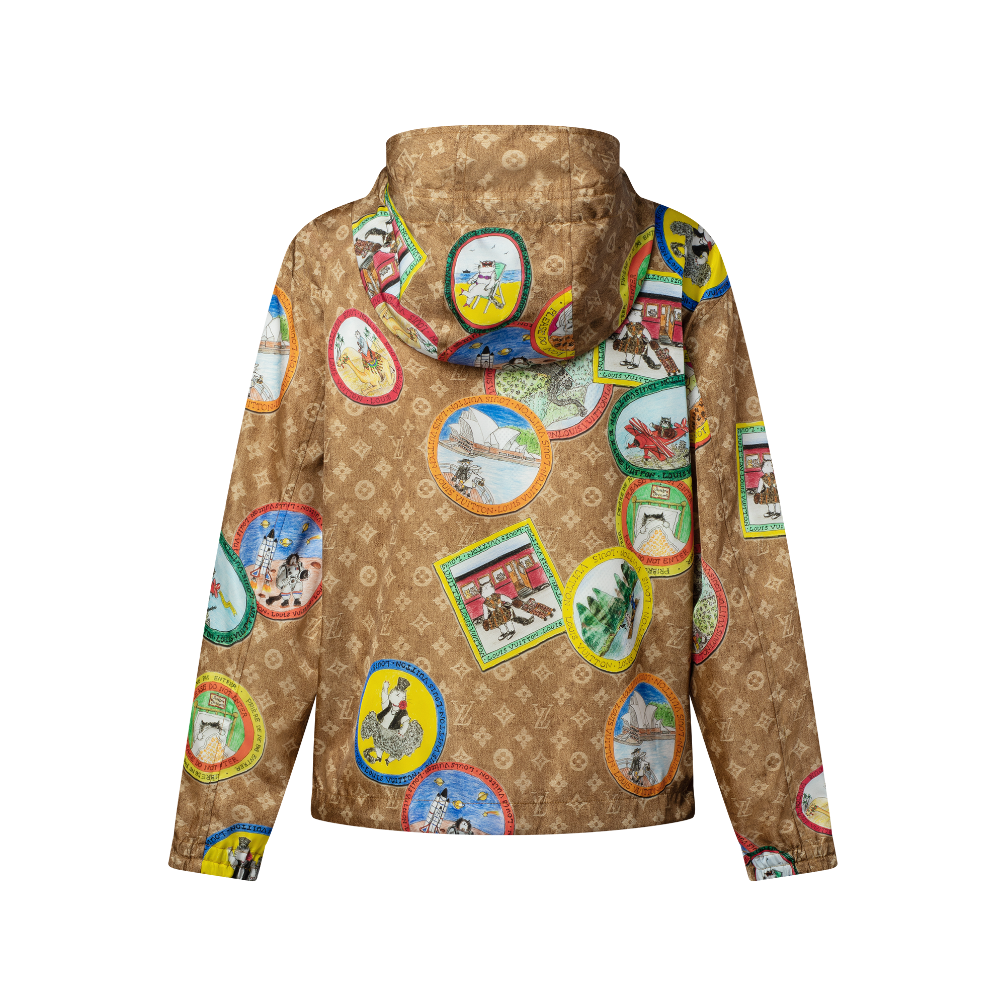 EGUMI 猫 MONOGRAM PULL OVER PARKA（裏毛） Monogram Cat Stamp Parka - Women - Ready-to-Wear | LOUIS VUITTON ®